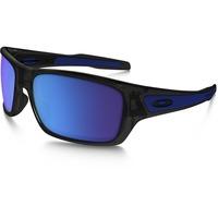 oakley turbine sunglasses sapphire iridium lensblack ink frame