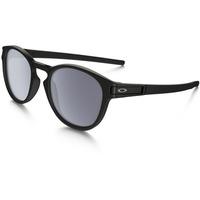 oakley latch sunglasses grey lensmatte black frame