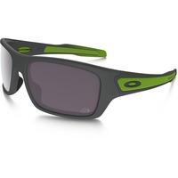 OAKLEY TURBINE PRIZM TOUR DE FRANCE SUNGLASSES (PRIZM DAILY POLARIZED LENS/MATTE DARK GREY FRAME)