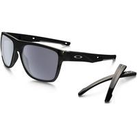 OAKLEY CROSSRANGE XL SUNGLASSES (GREY LENS/POLISHED BLACK FRAME)