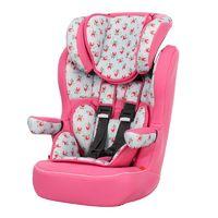 obaby group 1 2 3 high back booster car seat cottage rose new