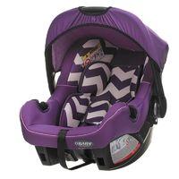 obaby zeal group 0 infant car seat zigzag purple new