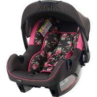 obaby group 0 infant car seat grey rose new