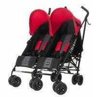 obaby apollo twin stroller red new