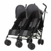 obaby apollo twin stroller grey new