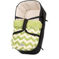 Obaby Zeal Carrycot-Zigzag Lime