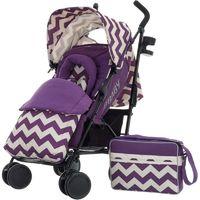 obaby zeal stroller zigzag purple new free carrycot worth 5999