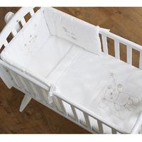 Obaby B is for Bear Crib Set in White