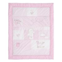 obaby b is for bear quilt and bumper 2 piece set pink
