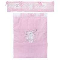 Obaby B is for Bear Crib Set in Pink
