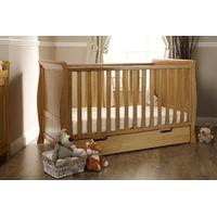 obaby lincoln mini 120x60 mattress size cot bed country pine