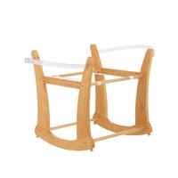 obaby rocking moses basket stand country pine
