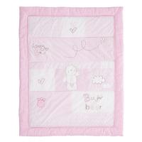 obaby b is for bear quilt bumper 2 pc set pink