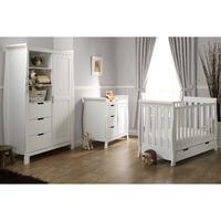 Obaby Stamford Mini Sleigh 3 Piece Room Set White