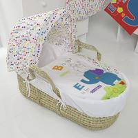Obaby B is for Bear Moses Basket with Rocking Stand Happy Safari