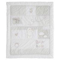 obaby b is for bear quilt and bumper 2 piece set white