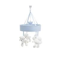 obaby b is for bear musical cot mobile blue new