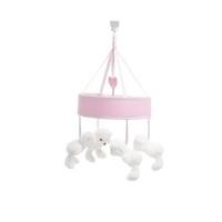 obaby b is for bear musical cot mobile pink new