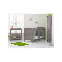 obaby grace 3 piece furniture set taupe grey new