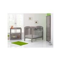 obaby lily 3 piece furniture set taupe grey new