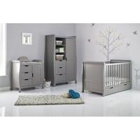 Obaby Stamford Sleigh 3 Piece Furniture Set-Taupe Grey (New)