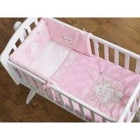 obaby b is for bear crib set pink new