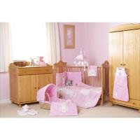 Obaby B Is For Bear Quilt & Bumper 2 Piece Set-Pink (New)
