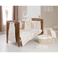 obaby b is for bear quilt bumper 2 piece set cream new