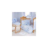 obaby b is for bear quilt bumper 2 piece set blue new