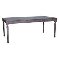 Oblong Dining Table, Weathered Wood