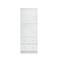 obaby single wardrobe white