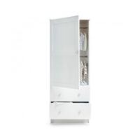 obaby single wardrobe white