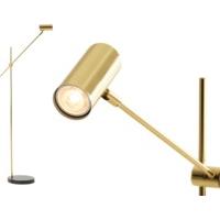 Obie Floor Lamp, Brass