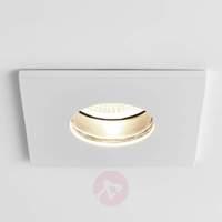 Obscura - square LED recessed light in white, IP65