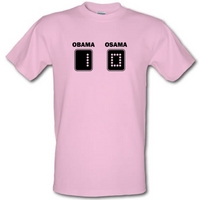 Obama vs Osama male t-shirt.