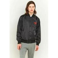 obey viktor black satin embroidered jacket black