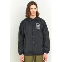 obey nobodys flower black coach jacket black