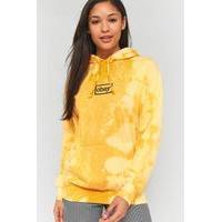 Obey Bleached Yellow Tie Dye Hoodie, YELLOW