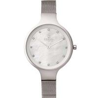 Obaku Ladies Mother of Pearl Mesh Bracelet Watch V173LXCIMC