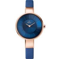 Obaku Ladies Blue Leather Strap Watch V149LXVLRA