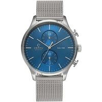 Obaku Mens Blue Mesh Bracelet Watch V196GUCLMC