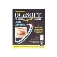 ocusoft lid scrub original eyelid cleanser foam pump dispenser