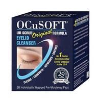 ocusoft lid scrub original eyelid cleanser pre moistened pads 20 pads