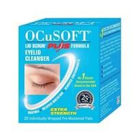 ocusoft lid scrub plus eyelid cleanser pre moistened pads 20 pads