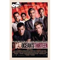 oceans 13 thirteen brad pitt uk movie film wall poster 30cm x 43cm geo ...