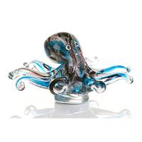 octopus sculpture in multicoloured glass