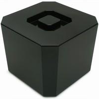 Octagonal Ice Bucket Black