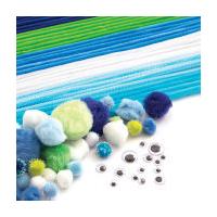 Ocean Pipe Cleaners and Poms Craft Pack 80 Pieces
