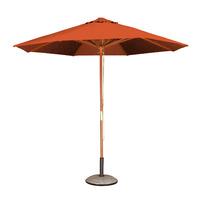 octagonal 27m parasol regular in terracotta