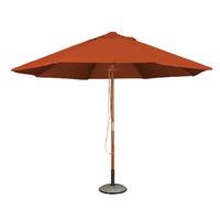 octagonal 35m parasol regular in terracotta